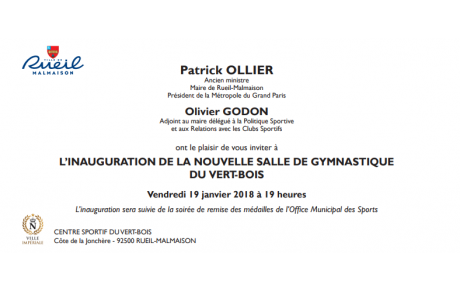 Inauguration du nouveau gymnase du Vert-Bois