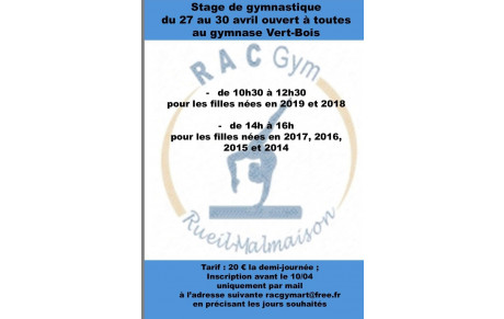 Stage gym pour toutes